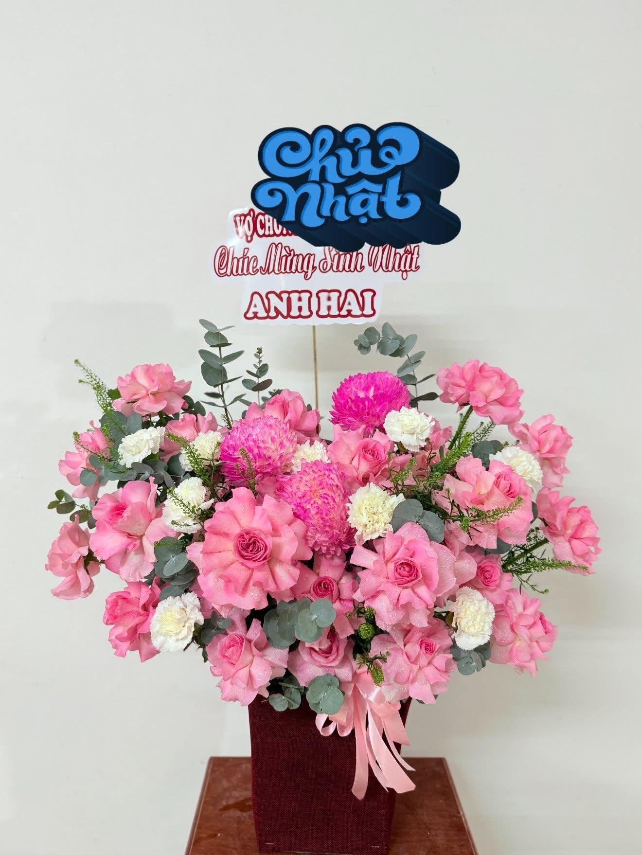 Giỏ hoa tươi kỷ niệm